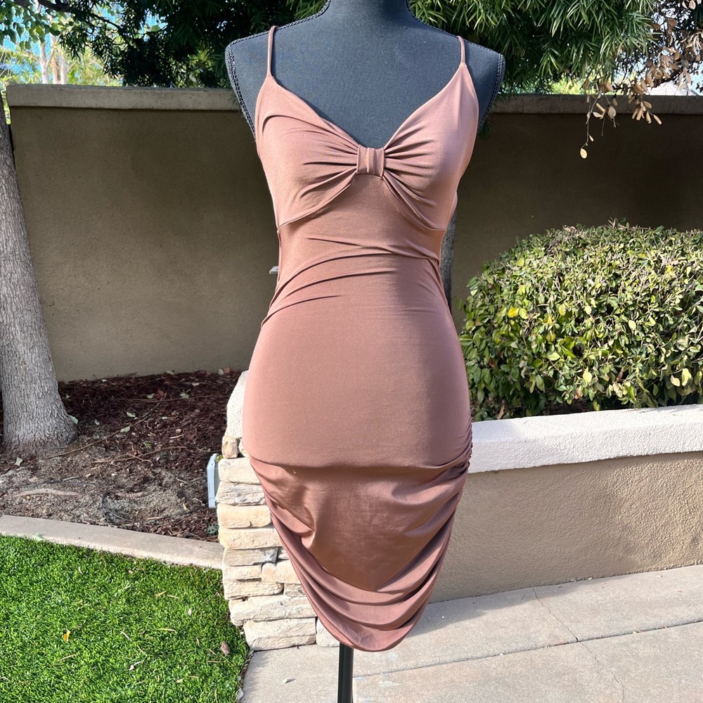 Windsor brown prom dress XS